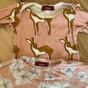 Milkbarn - girls dress set size 0-3/3-6